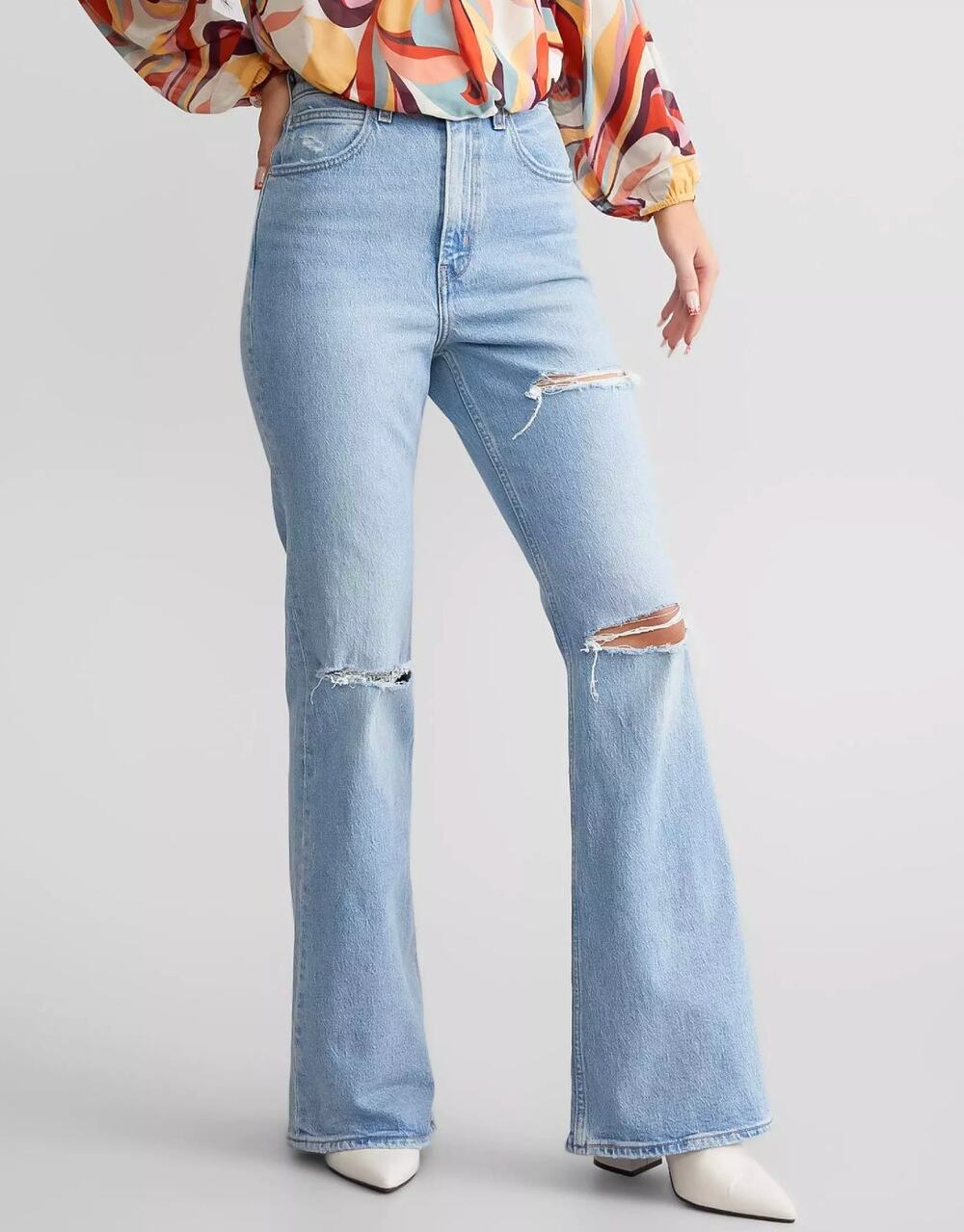 LEVI'S 70's High Rise Flare Jeans in You and I Size 24 NEW